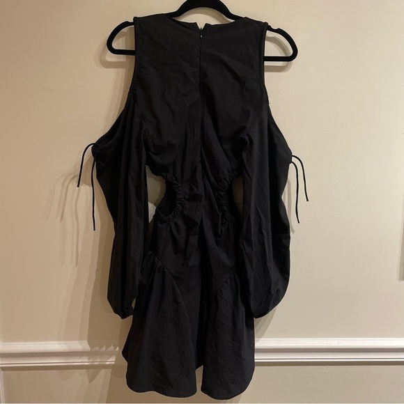 Revolve BARDOT NWT Apollo Fit & Flare Cutout Mini Dress Black Size Small - Picture 7 of 10